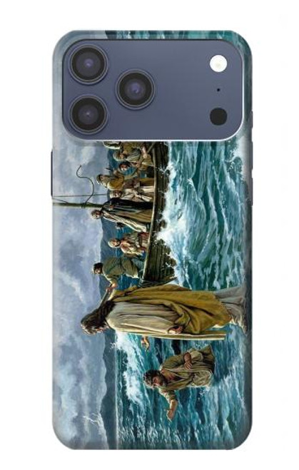 S1722 Jesus Walk on The Sea Hülle Schutzhülle Taschen für iPhone 17 Pro Max