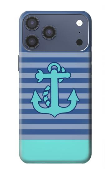 S2081 Nautical Anchor Hülle Schutzhülle Taschen für iPhone 17 Pro Max, 18 Pro Max