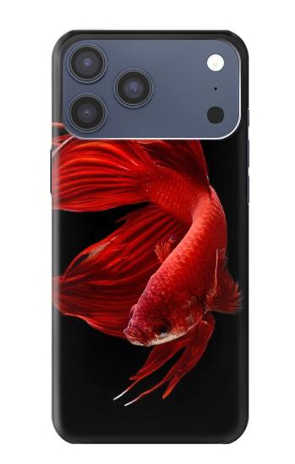 S2092 Red Siamese Fighting Fish Hülle Schutzhülle Taschen für iPhone 17 Pro Max