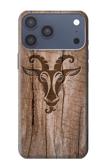 S2183 Goat Wood Graphic Printed Hülle Schutzhülle Taschen für iPhone 17 Pro Max, 18 Pro Max