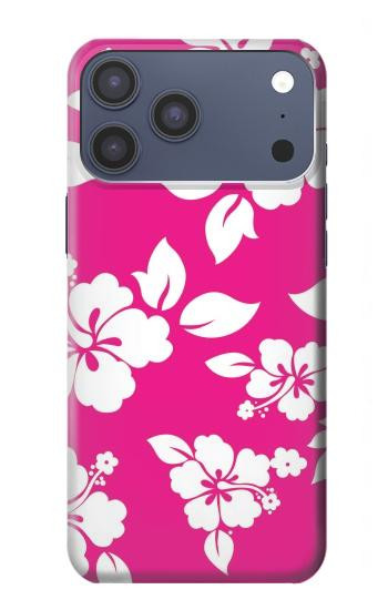 S2246 Hawaiian Hibiscus Pink Pattern Hülle Schutzhülle Taschen für iPhone 17 Pro Max, 18 Pro Max
