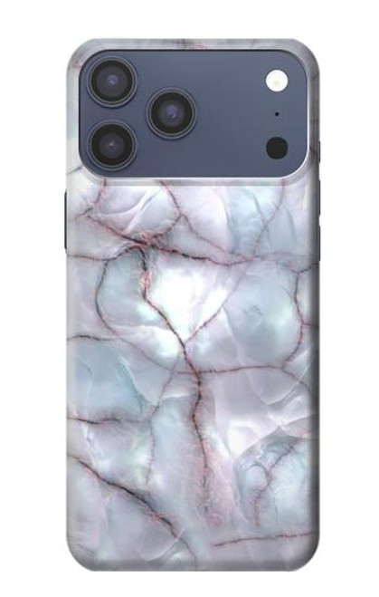S2316 Dark Blue Marble Texture Graphic Print Hülle Schutzhülle Taschen für iPhone 17 Pro Max