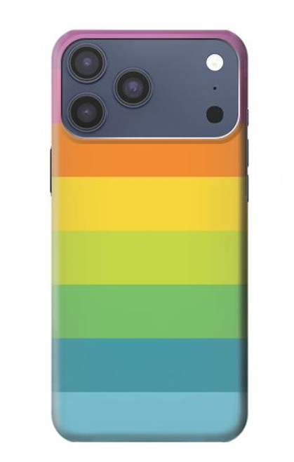 S2363 Rainbow Pattern Hülle Schutzhülle Taschen für iPhone 17 Pro Max
