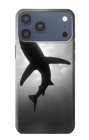 S2367 Shark Monochrome Hülle Schutzhülle Taschen für iPhone 17 Pro Max, 18 Pro Max