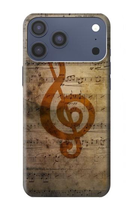S2368 Sheet Music Notes Hülle Schutzhülle Taschen für iPhone 17 Pro Max