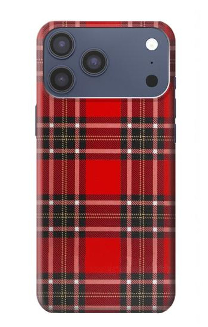 S2374 Tartan Red Pattern Hülle Schutzhülle Taschen für iPhone 17 Pro Max