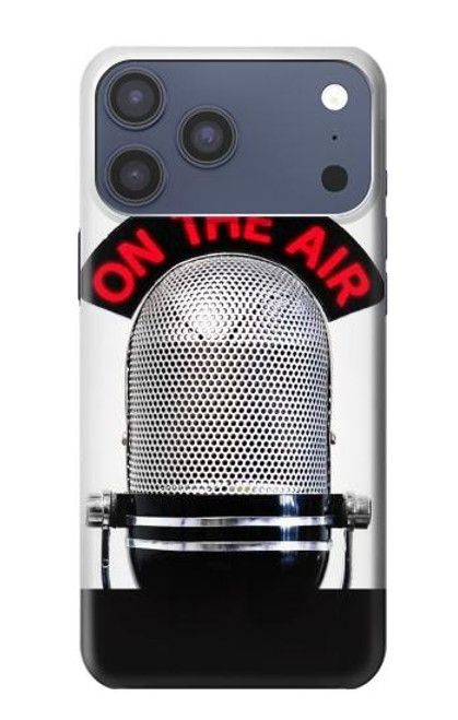S2381 Vintage Radio Microphone On The Air Hülle Schutzhülle Taschen für iPhone 17 Pro Max