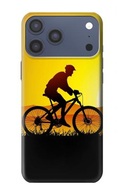 S2385 Bicycle Bike Sunset Hülle Schutzhülle Taschen für iPhone 17 Pro Max