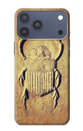 S2401 Egyptian Scarab Beetle Graphic Printed Hülle Schutzhülle Taschen für iPhone 17 Pro Max, 18 Pro Max