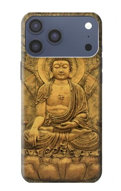 S2452 Buddha Bas Relief Art Graphic Printed Hülle Schutzhülle Taschen für iPhone 17 Pro Max