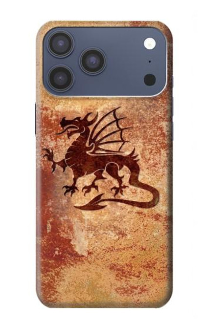 S2485 Dragon Metal Texture Graphic Printed Hülle Schutzhülle Taschen für iPhone 17 Pro Max