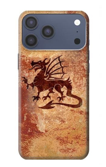 S2485 Dragon Metal Texture Graphic Printed Hülle Schutzhülle Taschen für iPhone 17 Pro Max, 18 Pro Max