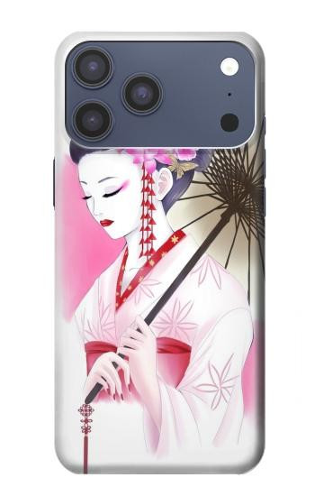 S2579 Japanese Traditional Geisha Kimono Hülle Schutzhülle Taschen für iPhone 17 Pro Max