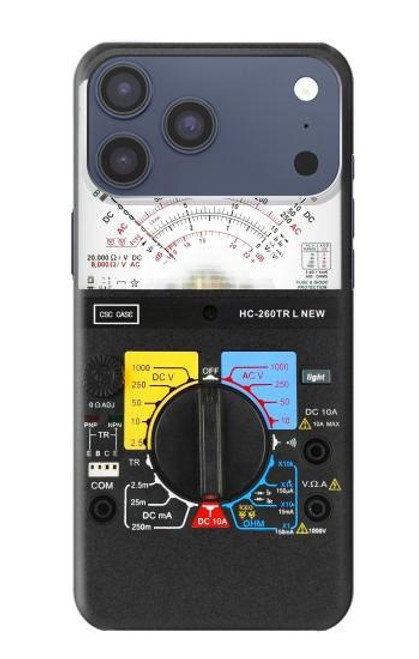 S2660 Analog Multimeter Graphic Printed Hülle Schutzhülle Taschen für iPhone 17 Pro Max