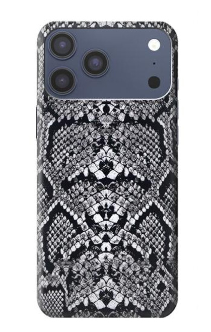 S2855 White Rattle Snake Skin Graphic Printed Hülle Schutzhülle Taschen für iPhone 17 Pro Max