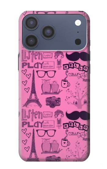 S2885 Paris Pink Hülle Schutzhülle Taschen für iPhone 17 Pro Max