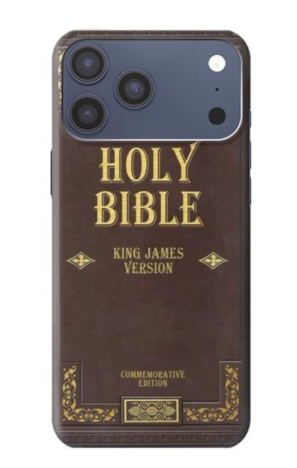 S2889 Holy Bible Cover King James Version Hülle Schutzhülle Taschen für iPhone 17 Pro Max