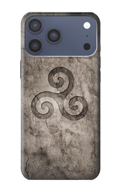 S2892 Triskele Symbol Stone Texture Hülle Schutzhülle Taschen für iPhone 17 Pro Max