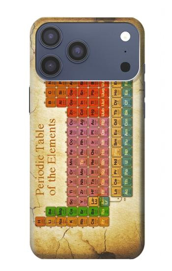 S2934 Vintage Periodic Table of Elements Hülle Schutzhülle Taschen für iPhone 17 Pro Max, 18 Pro Max