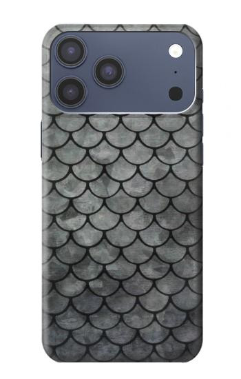 S2950 Silver Fish Scale Hülle Schutzhülle Taschen für iPhone 17 Pro Max, 18 Pro Max