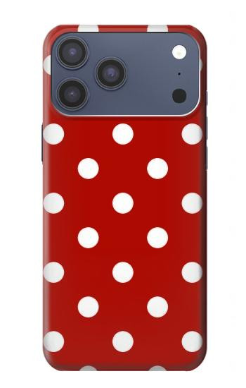 S2951 Red Polka Dots Hülle Schutzhülle Taschen für iPhone 17 Pro Max, 18 Pro Max