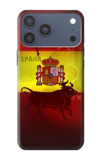 S2984 Spain Football Soccer Hülle Schutzhülle Taschen für iPhone 17 Pro Max, 18 Pro Max