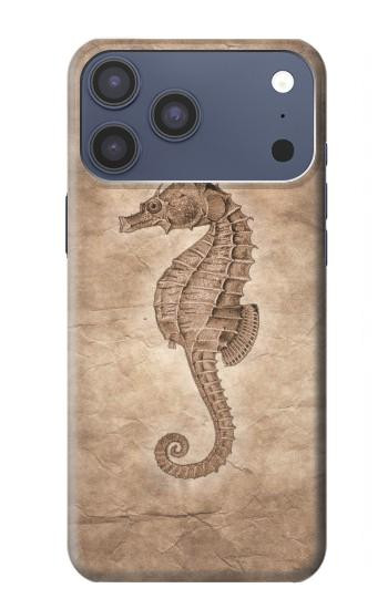 S3214 Seahorse Skeleton Fossil Hülle Schutzhülle Taschen für iPhone 17 Pro Max, 18 Pro Max
