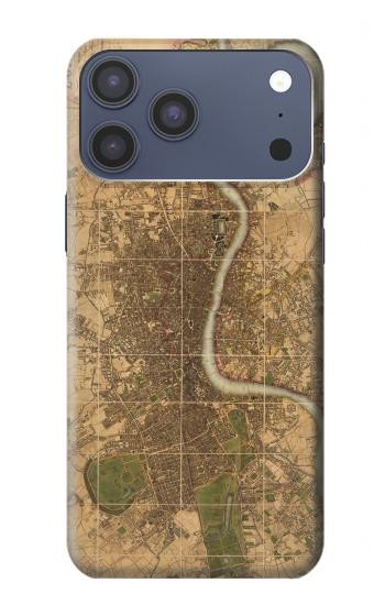 S3230 Vintage Map of London Hülle Schutzhülle Taschen für iPhone 17 Pro Max