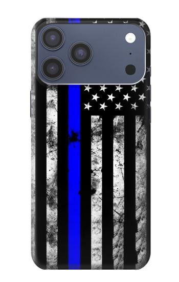 S3244 Thin Blue Line USA Hülle Schutzhülle Taschen für iPhone 17 Pro Max