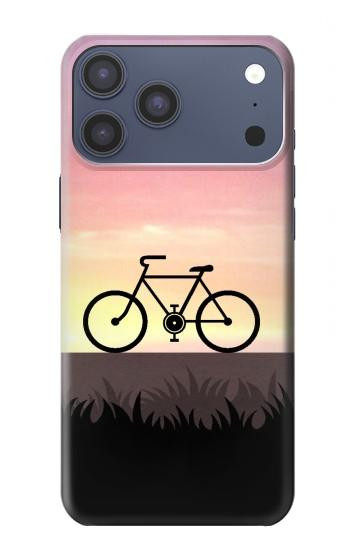 S3252 Bicycle Sunset Hülle Schutzhülle Taschen für iPhone 17 Pro Max, 18 Pro Max
