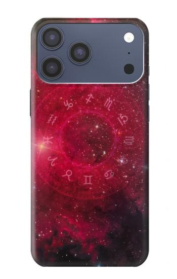 S3368 Zodiac Red Galaxy Hülle Schutzhülle Taschen für iPhone 17 Pro Max, 18 Pro Max