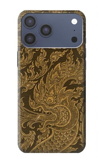 S3382 Thai Art Naga Hülle Schutzhülle Taschen für iPhone 17 Pro Max, 18 Pro Max