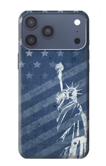 S3450 US Flag Liberty Statue Hülle Schutzhülle Taschen für iPhone 17 Pro Max, 18 Pro Max