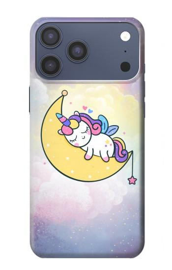 S3485 Cute Unicorn Sleep Hülle Schutzhülle Taschen für iPhone 17 Pro Max, 18 Pro Max