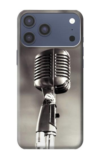S3495 Vintage Microphone Hülle Schutzhülle Taschen für iPhone 17 Pro Max
