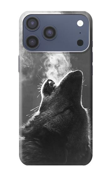 S3505 Wolf Howling Hülle Schutzhülle Taschen für iPhone 17 Pro Max, 18 Pro Max