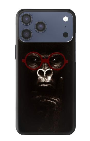 S3529 Thinking Gorilla Hülle Schutzhülle Taschen für iPhone 17 Pro Max, 18 Pro Max