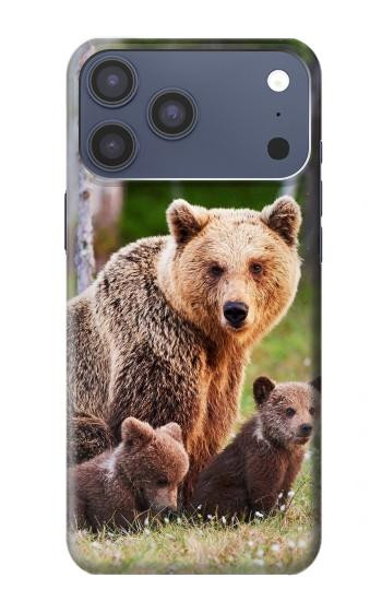 S3558 Bear Family Hülle Schutzhülle Taschen für iPhone 17 Pro Max