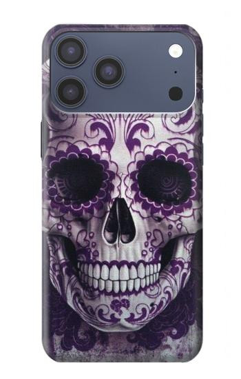 S3582 Purple Sugar Skull Hülle Schutzhülle Taschen für iPhone 17 Pro Max