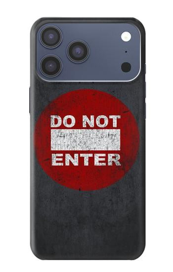 S3683 Do Not Enter Hülle Schutzhülle Taschen für iPhone 17 Pro Max, 18 Pro Max