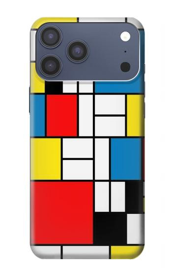 S3814 Piet Mondrian Line Art Composition Hülle Schutzhülle Taschen für iPhone 17 Pro Max