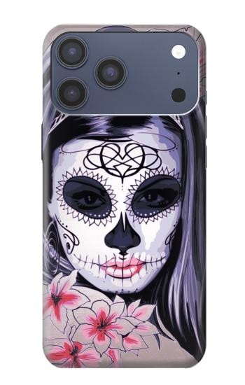 S3821 Sugar Skull Steam Punk Girl Gothic Hülle Schutzhülle Taschen für iPhone 17 Pro Max