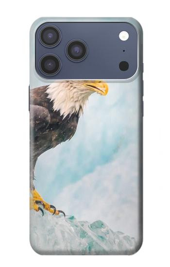 S3843 Bald Eagle On Ice Hülle Schutzhülle Taschen für iPhone 17 Pro Max, 18 Pro Max