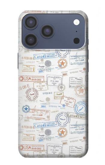 S3903 Travel Stamps Hülle Schutzhülle Taschen für iPhone 17 Pro Max, 18 Pro Max