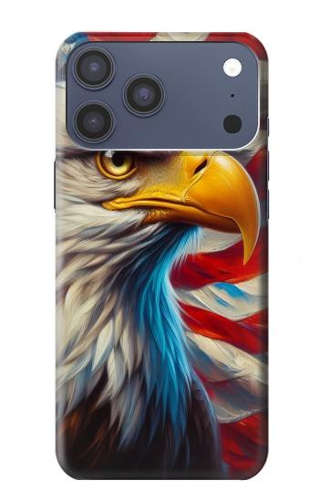 S3967 Bald Eagle American Flag Hülle Schutzhülle Taschen für iPhone 17 Pro Max