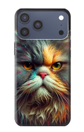 S3971 Cat Painted Color Hülle Schutzhülle Taschen für iPhone 17 Pro Max