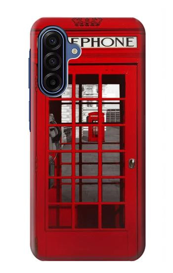 S0058 British Red Telephone Box Hülle Schutzhülle Taschen für Samsung Galaxy A17, A18