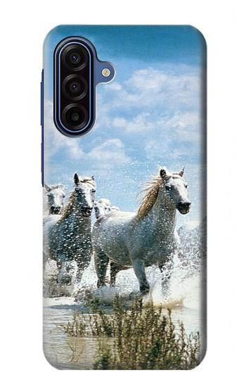 S0250 White Horse Hülle Schutzhülle Taschen für Samsung Galaxy A17