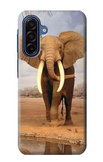S0310 African Elephant Hülle Schutzhülle Taschen für Samsung Galaxy A17, A18