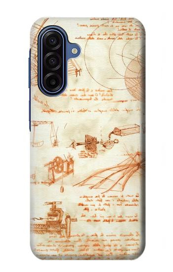 S0566 Technical Drawing Da Vinci Hülle Schutzhülle Taschen für Samsung Galaxy A17